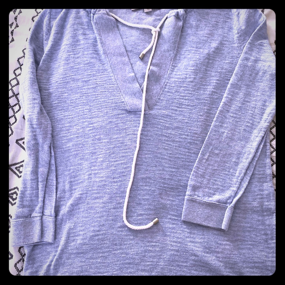 Light sweater. Pretty soft blue